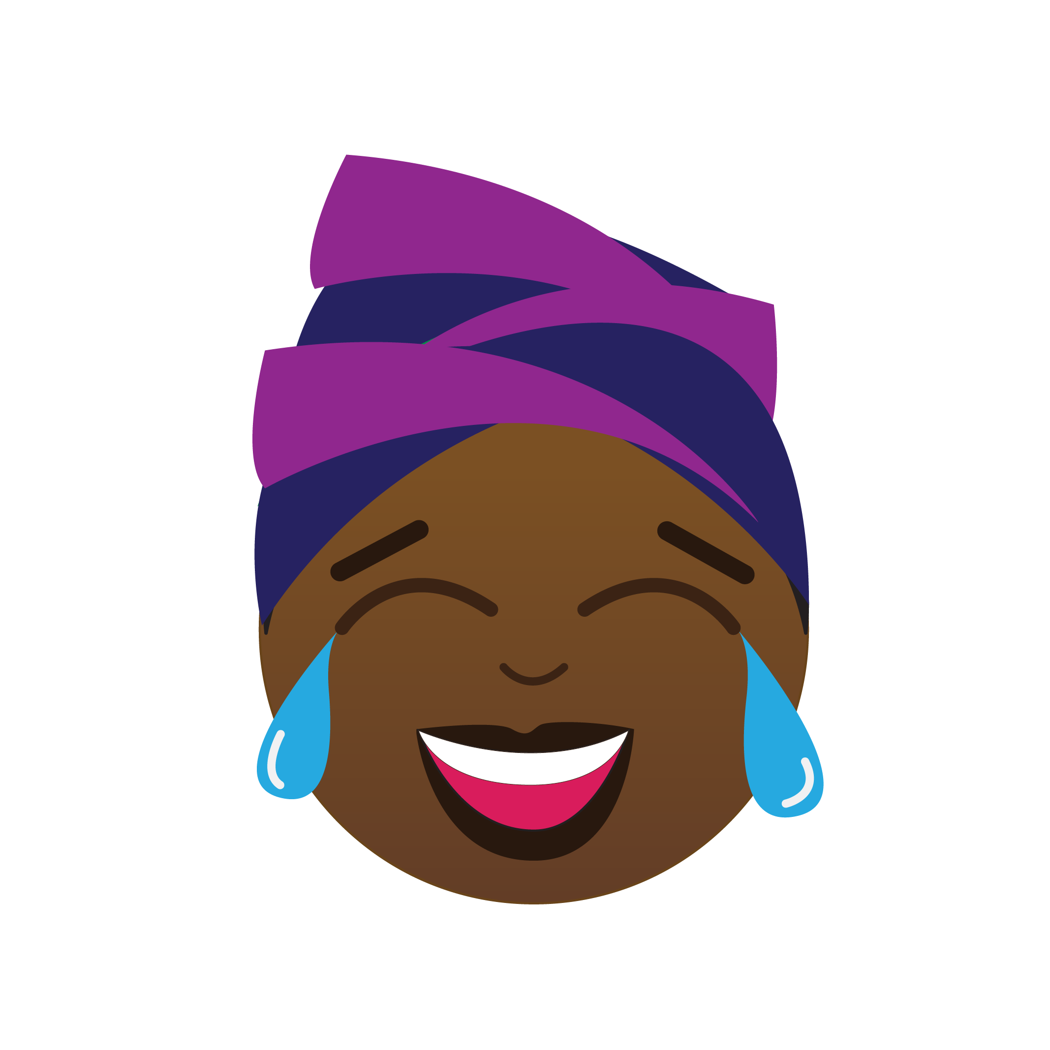 AfroStickers character celebrating